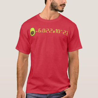 Camiseta Avogadros Número Mol Aguacate Ciencia Lover-T-Shir