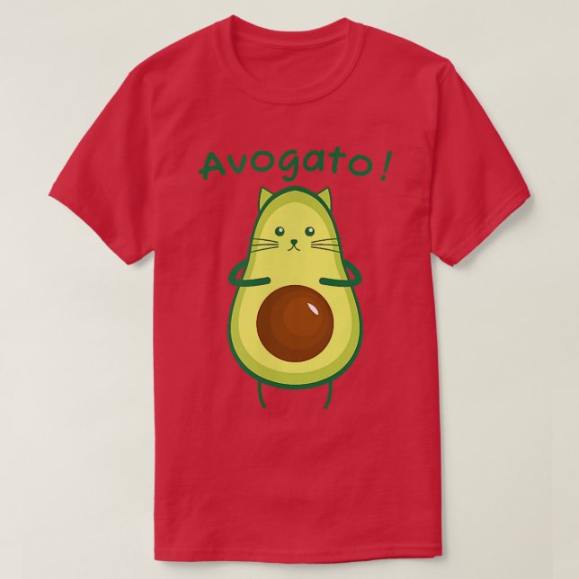 Camiseta Avogato Aguacate Cat Foodie lover (Diseño del anverso)