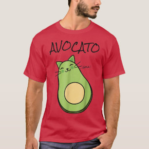 Camiseta Avogato Aguacate Cat Kitty Funny Meow Cinco De May