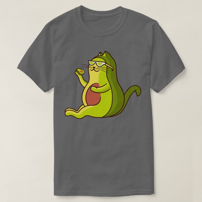 Camiseta avogato aguacate gato 1 (Diseño del anverso)