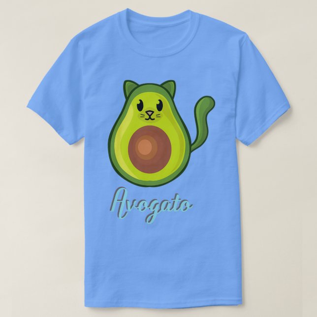 Camiseta Avogato Aguacate Gato Funny Aguacate (Diseño del anverso)