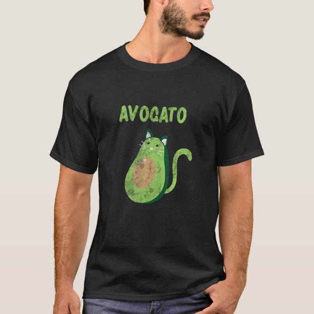 Camiseta Avogato Cat Aguacate Funny Cinco De Mayo Kitten Vi (Anverso)