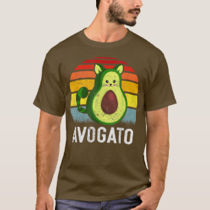 Camiseta Avogato Cinco De Mayo Gato Retro Aguacate