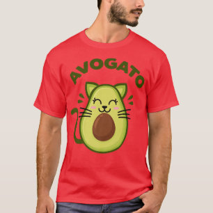 Camiseta Avogato Cute Kawaii Avocado Cat Mashup Cinco De Ma