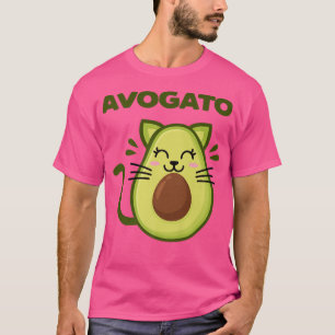 Camiseta Avogato Cute Kawaii Gato Mashup Cinco De Mamáes