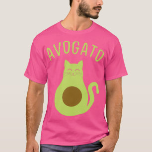 Camiseta Avogato Funny Aguacate Cat Cuerdo Cara 2