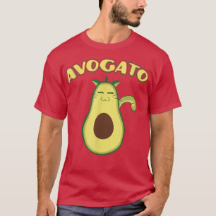 Camiseta Avogato Gracioso Pun de Gato de Aguacate Fresco