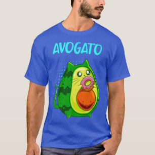 Camiseta Avogato lindo gatito con dueña de gato de cacahuet