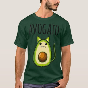 Camiseta Avogato Mujeres Funny Aguacate Gato Vegetariano
