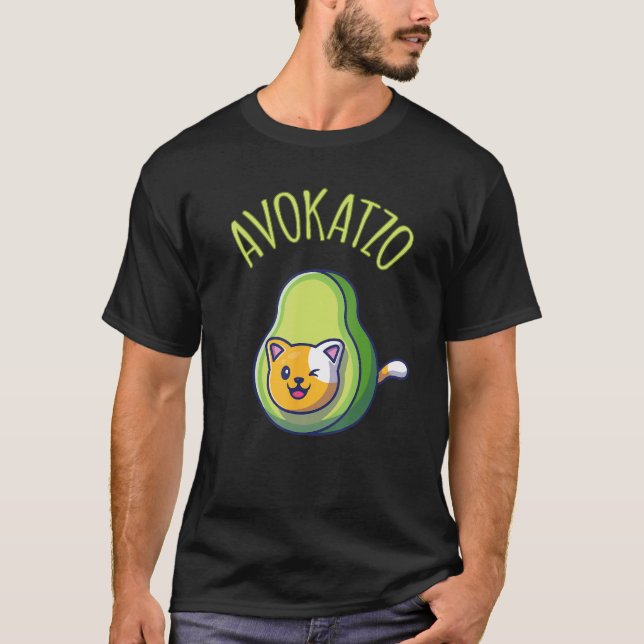 Camiseta Avokatzo Avocato Cats Cat  Avocado (Anverso)