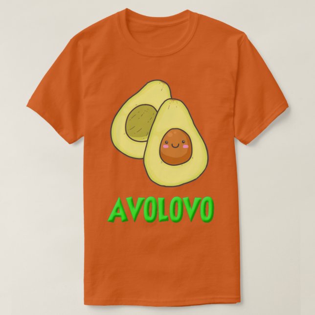Camiseta AVOLOVO divertido aguacate de surf fresco aguacate (Diseño del anverso)