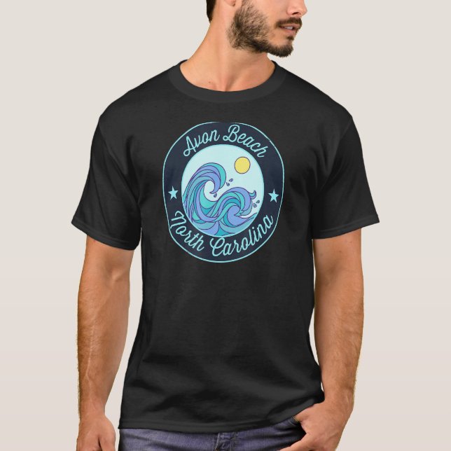 Camiseta Avon Beach Nc North Carolina Souvenir Nautical Sur (Anverso)