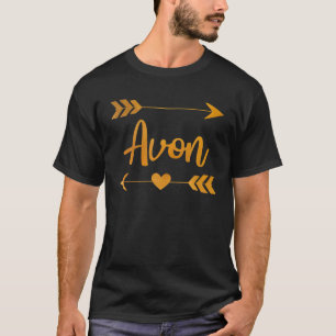 Camiseta AVON OH OHIO Funny City Home Roots USA Mujeres reg