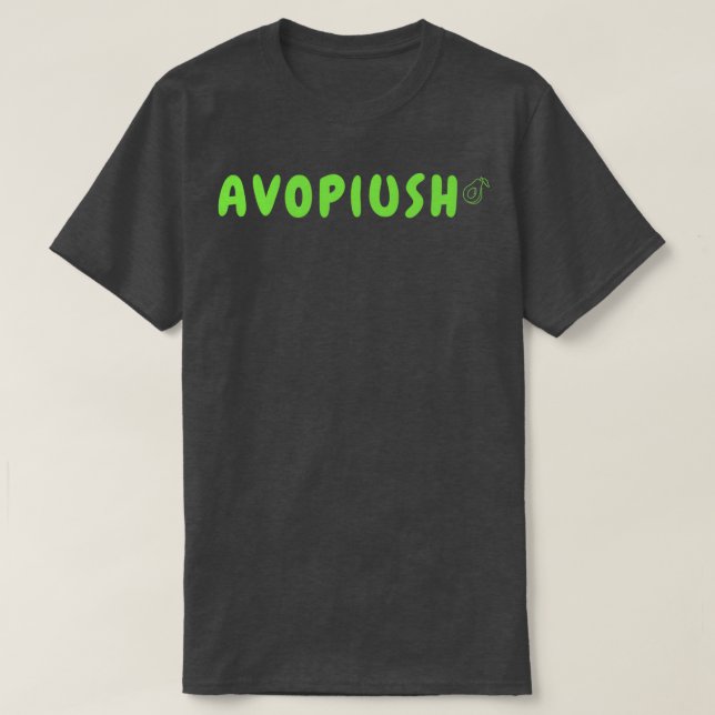 Camiseta avoplush divertido lindo aguacate plush (Diseño del anverso)