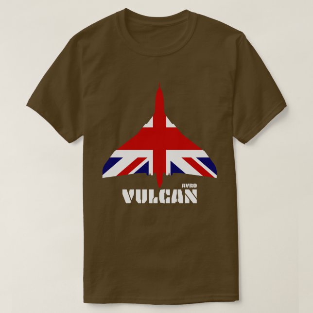 Camiseta Avro Vulcan y Union Jack (Diseño del anverso)