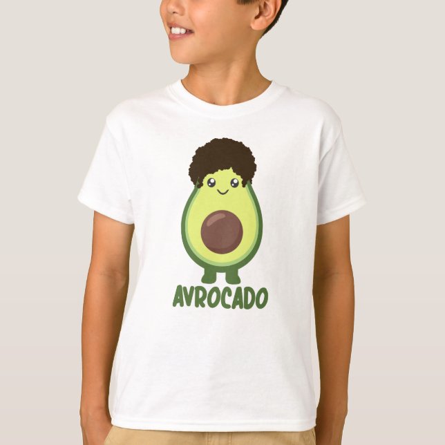 Camiseta Avrocado Juego de Palabras de Palabra Comida diver (Anverso)