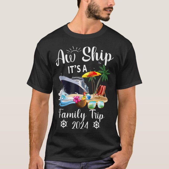 Camiseta Aw Ship Es Un Viaje Familiar 2024 (Anverso)