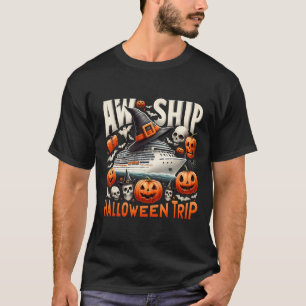 Camiseta Aw Ship Halloween Trip Happy Halloween Spookone Pu