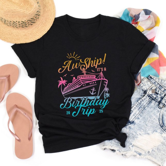 Camiseta Aw Ship Personalizado Birthday Cruise Group Mating (Subido por el creador)