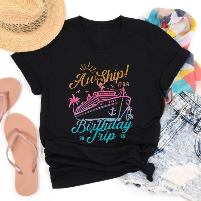 Camiseta Aw Ship Personalizado Birthday Cruise Group Mating (Subido por el creador)