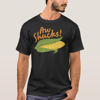 Camiseta Aw Shucks Graciosa Gráfica De Maíz Esencial Camise