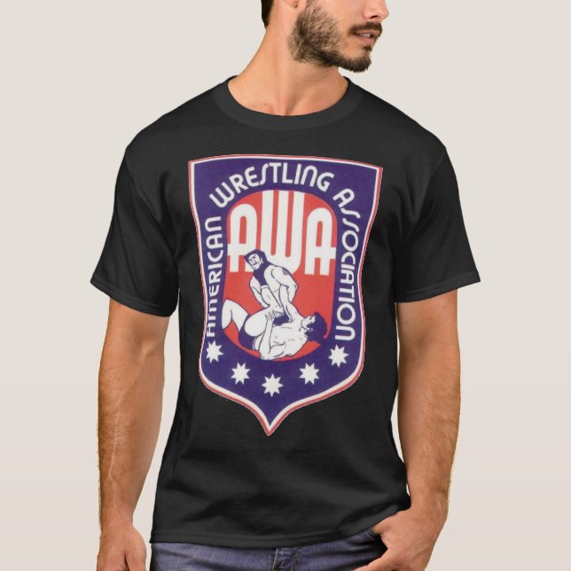 Camiseta AWA - American Wrestling Association Essential T-S (Anverso)