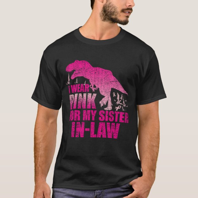 Camiseta Awa, uso rosado para mi cuñada con cáncer de mama (Anverso)