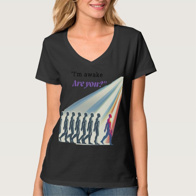 Camiseta Awaken and Break the Pattern – “Are You?” Art (Anverso)