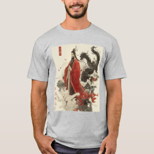 Camiseta Awaken the Myth: Obra de arte china inspirada en p