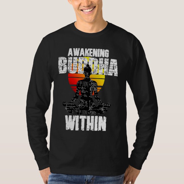 Camiseta Awakening Buddha, Spiritual Awareness, Zen Teacher (Anverso)