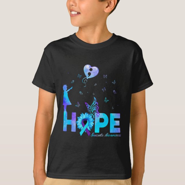 Camiseta Awaren por la prevención del suicidio de la maripo (Anverso)