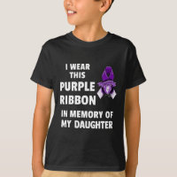 Awareness Purple Ribbon In Memory Of My Daughter