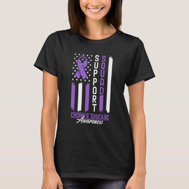 Camiseta Awareness Support Squad I Inflammatory Bowel Crohn (Anverso)