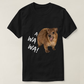 Camiseta ¡Awawa! Meme de Hyrax furioso que grita