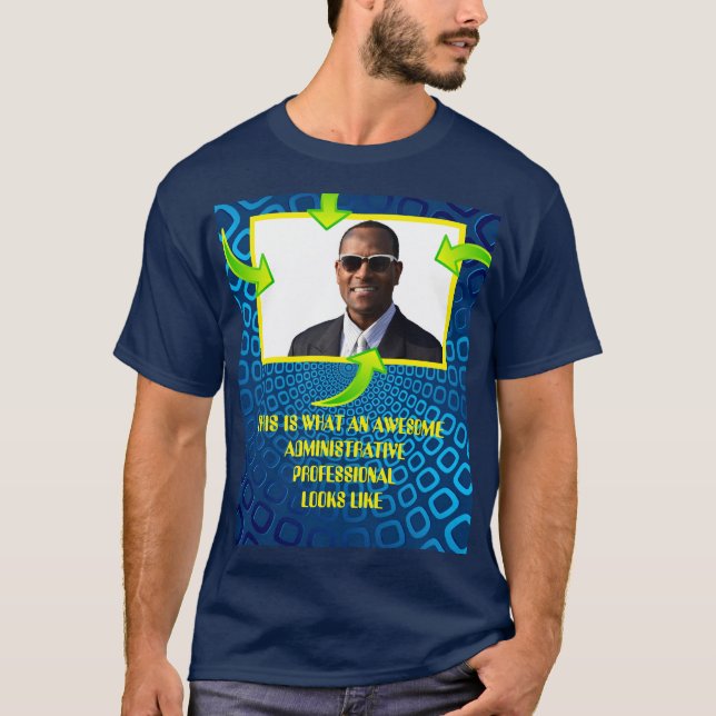 Camiseta Awesome Administrative professional custom photo (Anverso)