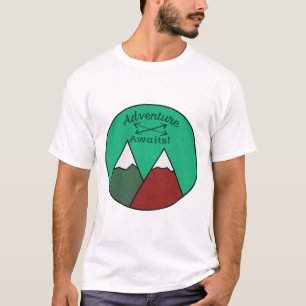Camiseta Awesome Adventure Awath Mountains Design