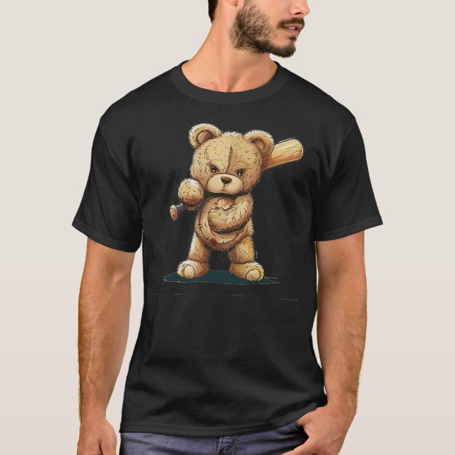 Camiseta Awesome Baseball Teddy bear (Anverso)