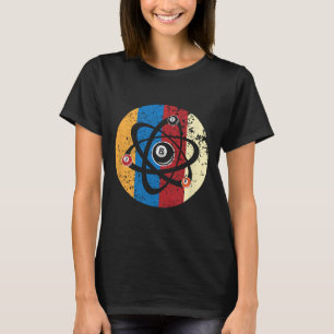 Camiseta Awesome Billiards Ball Átomo Science Pool Player S