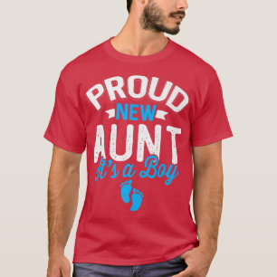 Camiseta Awesome Cool Proud New Aunt It's A Boy Gender Reve