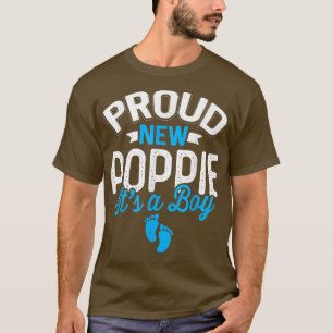Camiseta Awesome Cool Proud New Poppie It's A Boy Gender Re