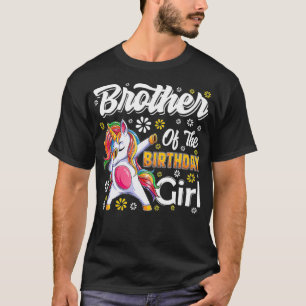 Camiseta awesome dabbing unicorn birthday Brother Family Ma