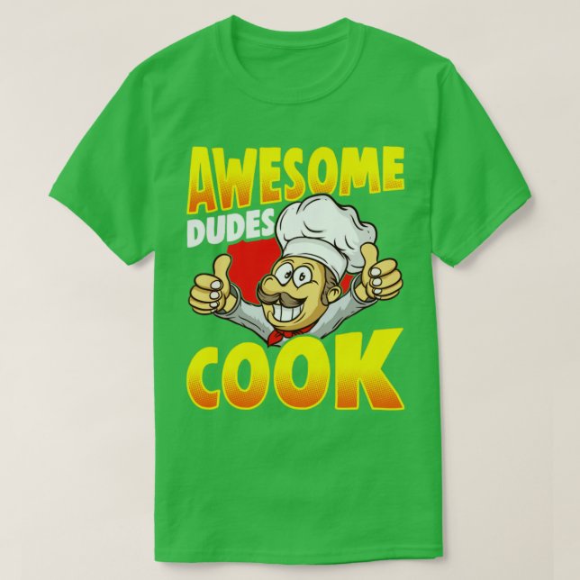 Camiseta Awesome Dudes Cook (Diseño del anverso)