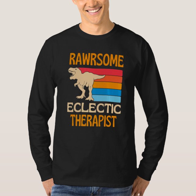 Camiseta Awesome Eclectic Therapist Dinosaur (Anverso)