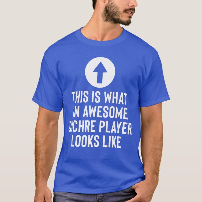 Camiseta Awesome Euchre Player friends (Anverso)
