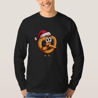 Camiseta Awesome Festive Pretzel with Santa Claus Hat Costu