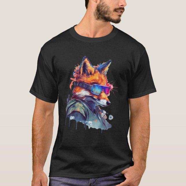 Camiseta Awesome Fox Apparel Fox Wildlife Zookeeper Fox (Anverso)