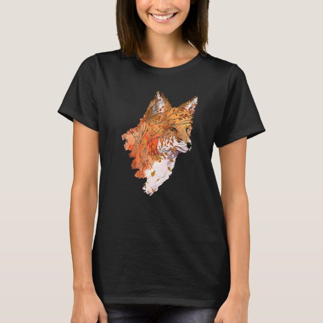 Camiseta Awesome Fox   Tree Fox Wildlife  Women Men (Anverso)