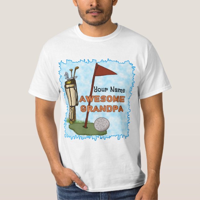Camiseta Awesome Grandpa Golf (Anverso)