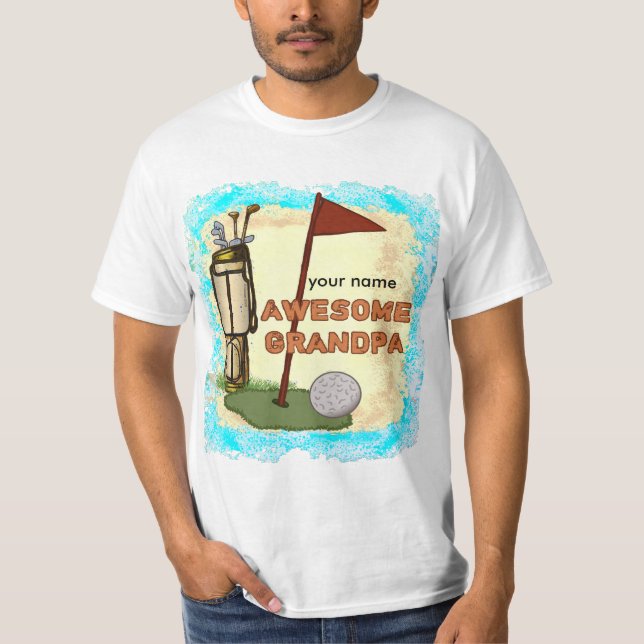 Camiseta Awesome Grandpa Golf (Anverso)