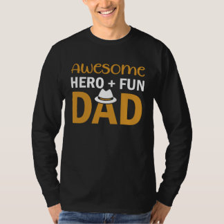 Camiseta Awesome Hero + Fun Dad